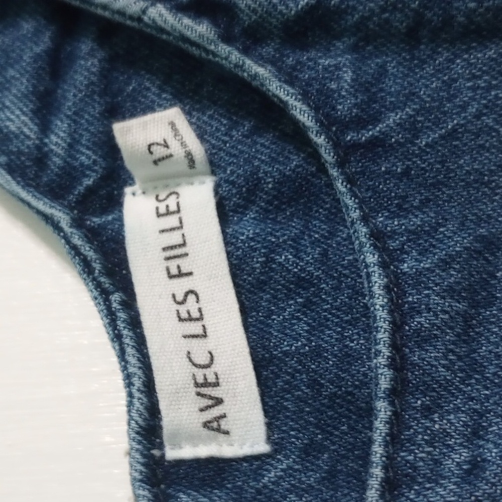 Avec Les Files Rosette Denim Dress - Picture 7 of 9